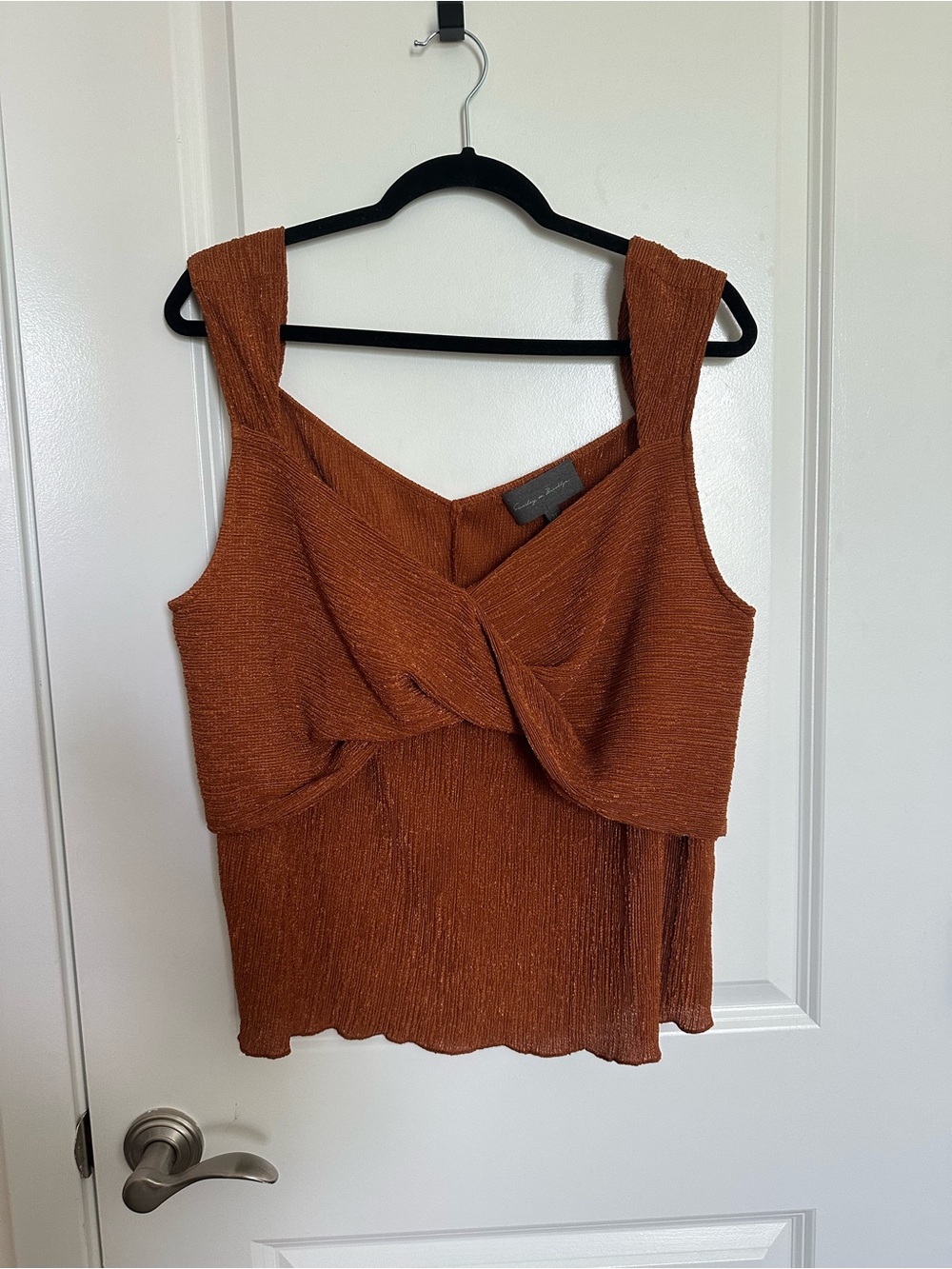 Anthropologie rust tank shirt